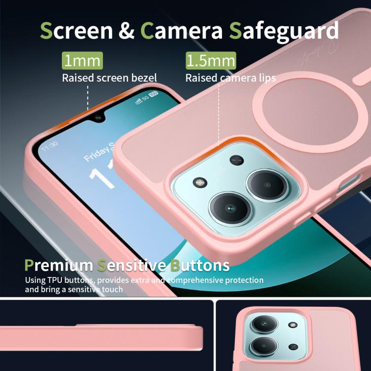 For Redmi 15C 5G / 4G Global 171mm / Poco C85 4G Skin Feel TPU Hybrid PC MagSafe Phone Case