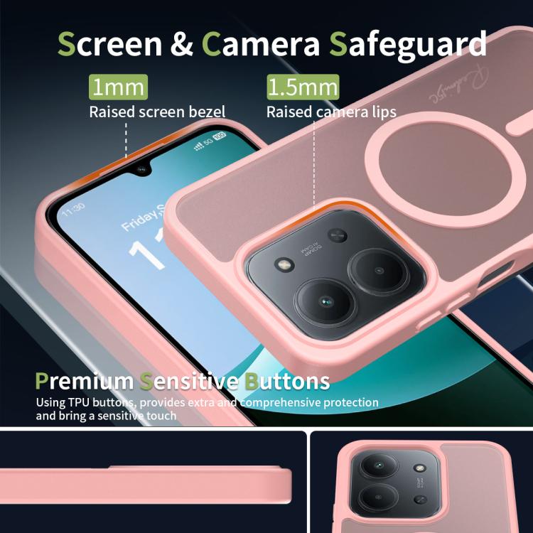 For Redmi 15C 5G / 4G EU 173mm / Poco C85 5G Skin Feel TPU Hybrid PC MagSafe Phone Case