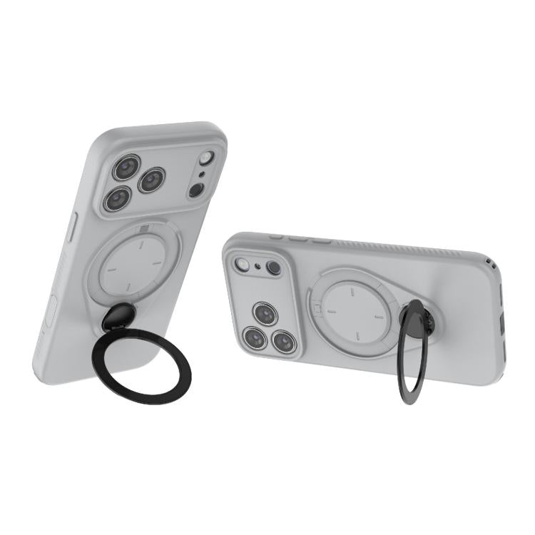 For iPhone 17 Pro Max Ring Shield MagSafe TPU Phone Case with 360 Degree Rotating Holder