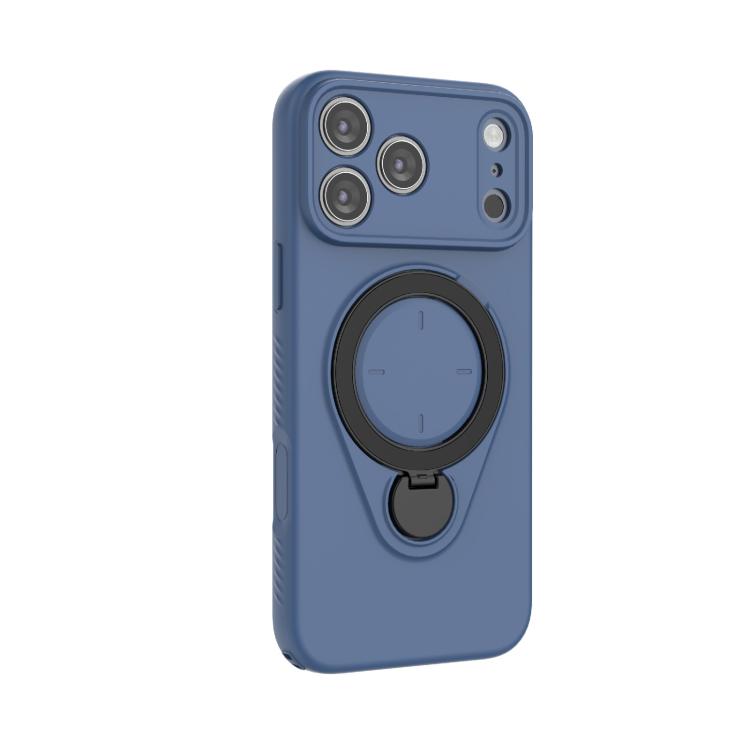 For iPhone 17 Pro Max Ring Shield MagSafe TPU Phone Case with 360 Degree Rotating Holder