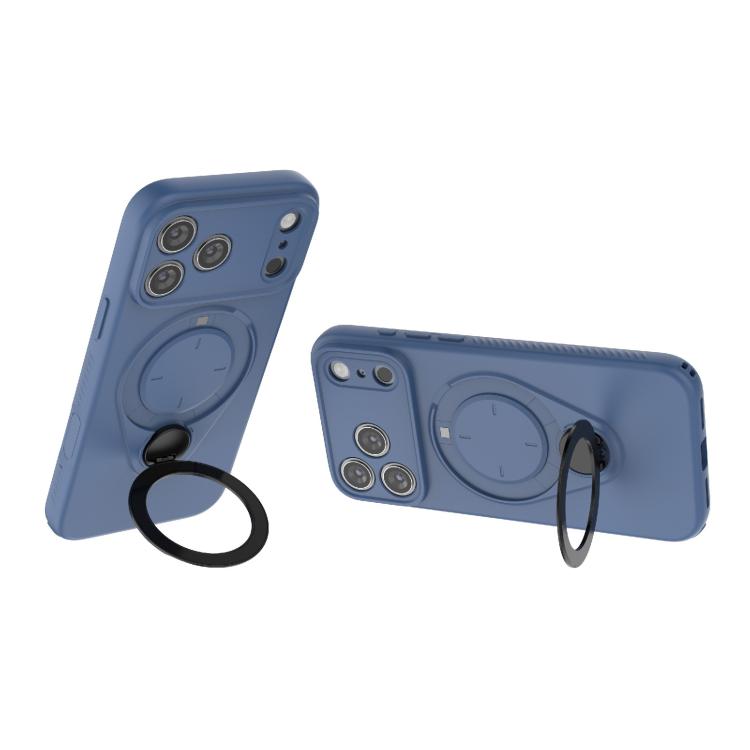 For iPhone 17 Pro Max Ring Shield MagSafe TPU Phone Case with 360 Degree Rotating Holder
