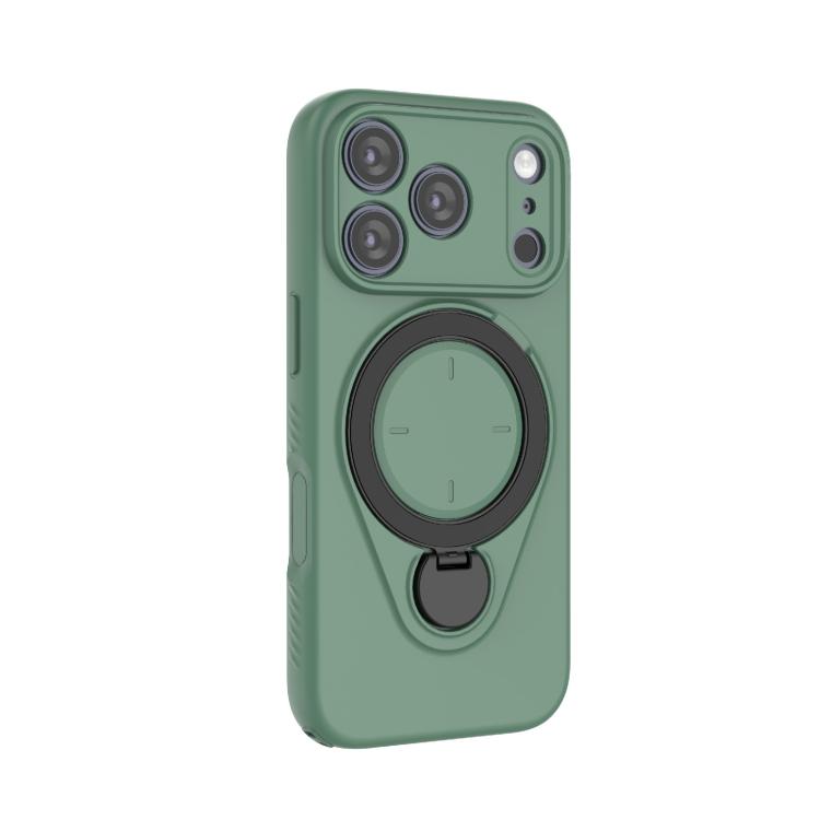 For iPhone 17 Pro Max Ring Shield MagSafe TPU Phone Case with 360 Degree Rotating Holder