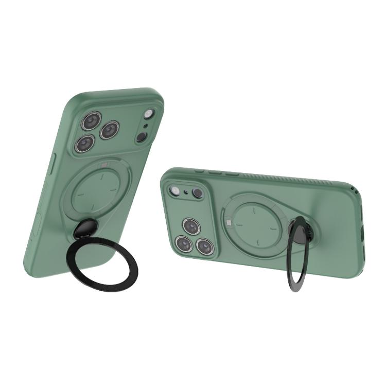 For iPhone 17 Pro Max Ring Shield MagSafe TPU Phone Case with 360 Degree Rotating Holder