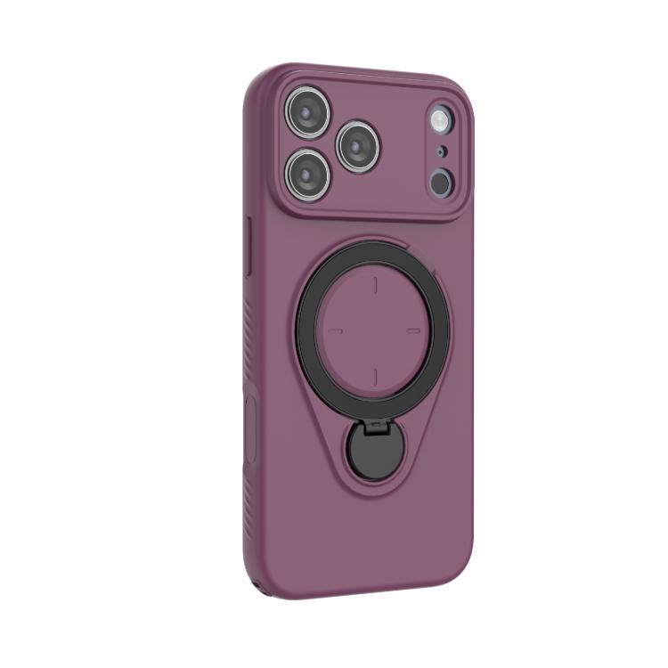 For iPhone 17 Pro Max Ring Shield MagSafe TPU Phone Case with 360 Degree Rotating Holder