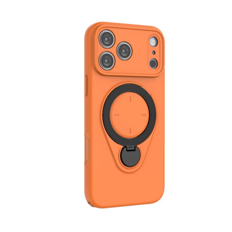 For iPhone 17 Pro Max Ring Shield MagSafe TPU Phone Case with 360 Degree Rotating Holder