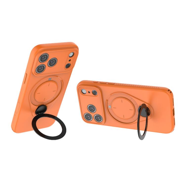 For iPhone 17 Pro Max Ring Shield MagSafe TPU Phone Case with 360 Degree Rotating Holder