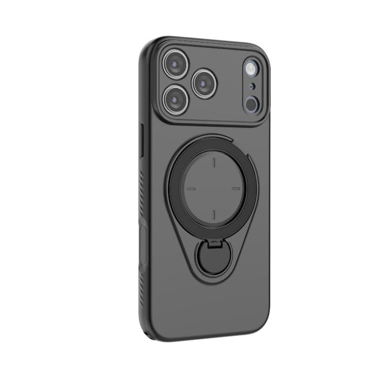 For iPhone 17 Pro Max Ring Shield MagSafe TPU Phone Case with 360 Degree Rotating Holder