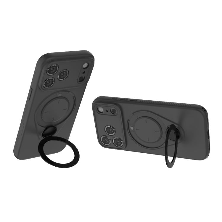 For iPhone 17 Pro Max Ring Shield MagSafe TPU Phone Case with 360 Degree Rotating Holder