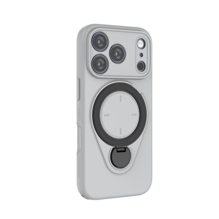 For iPhone 17 Pro Ring Shield MagSafe TPU Phone Case with 360 Degree Rotating Holder