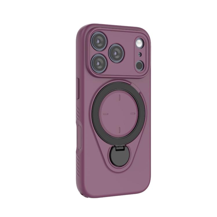 For iPhone 17 Pro Ring Shield MagSafe TPU Phone Case with 360 Degree Rotating Holder