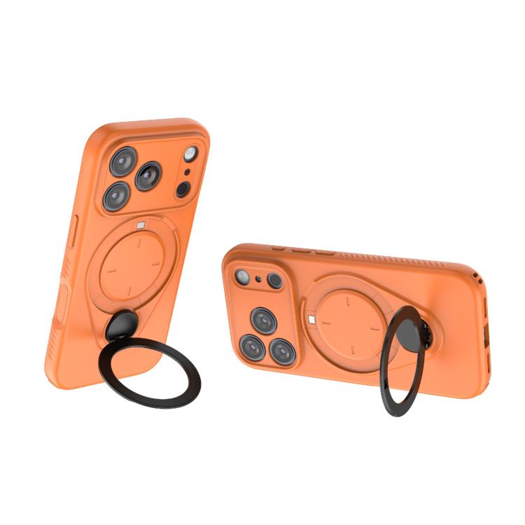 For iPhone 17 Pro Ring Shield MagSafe TPU Phone Case with 360 Degree Rotating Holder