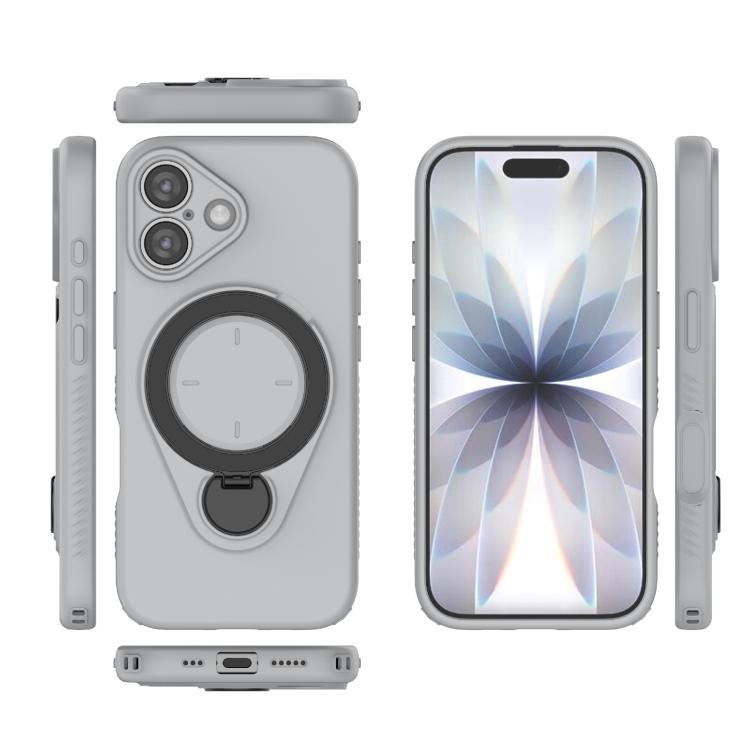 For iPhone 17 Ring Shield MagSafe TPU Phone Case with 360 Degree Rotating Holder