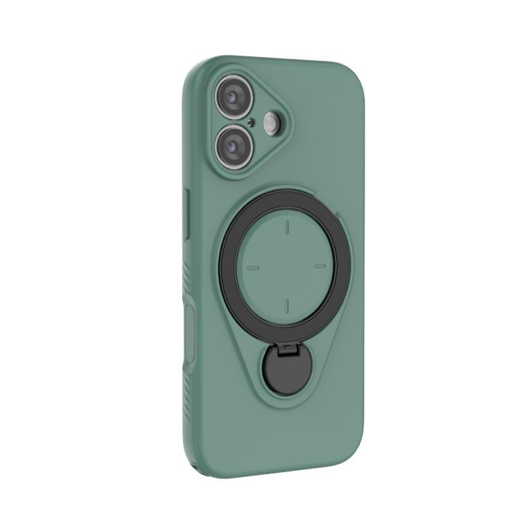 For iPhone 17 Ring Shield MagSafe TPU Phone Case with 360 Degree Rotating Holder
