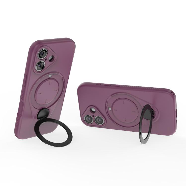 For iPhone 17 Ring Shield MagSafe TPU Phone Case with 360 Degree Rotating Holder