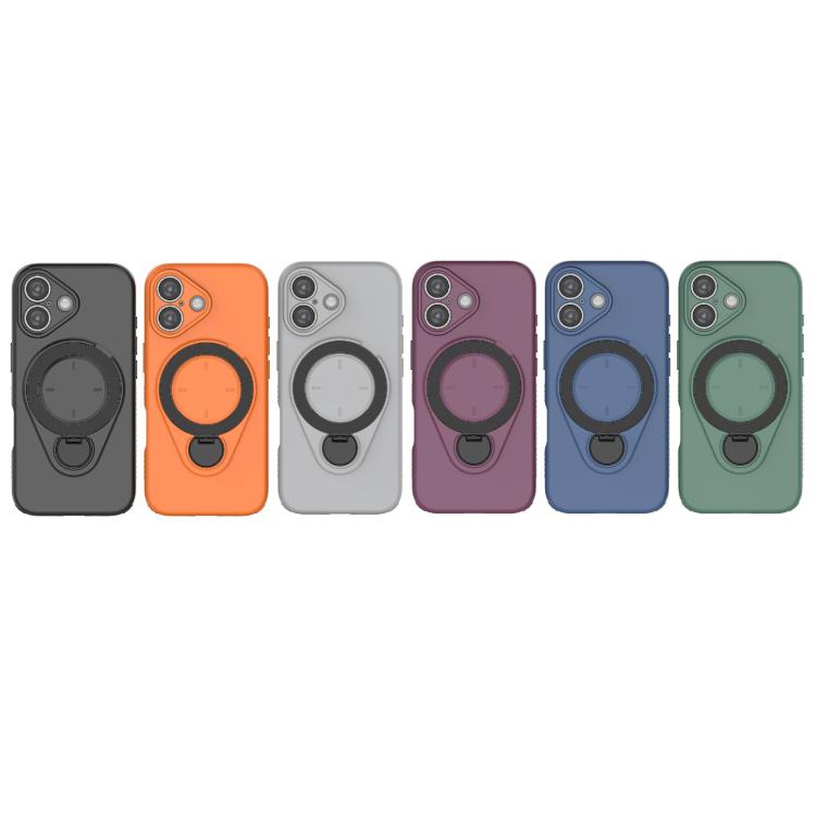 For iPhone 17 Ring Shield MagSafe TPU Phone Case with 360 Degree Rotating Holder