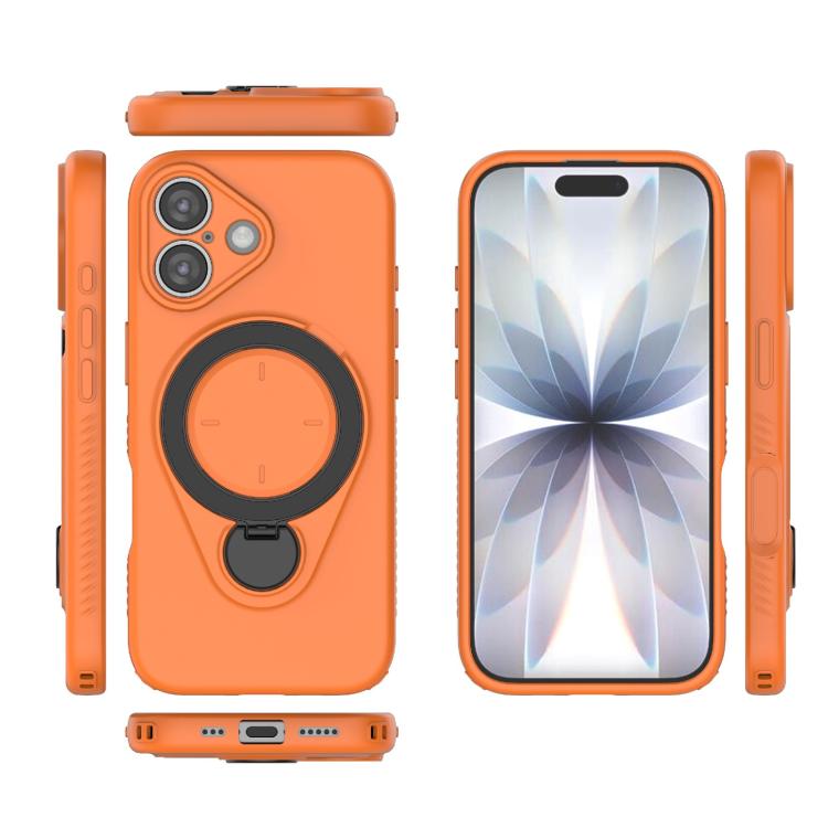 For iPhone 17 Ring Shield MagSafe TPU Phone Case with 360 Degree Rotating Holder