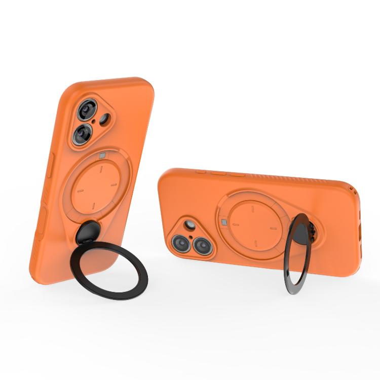 For iPhone 17 Ring Shield MagSafe TPU Phone Case with 360 Degree Rotating Holder