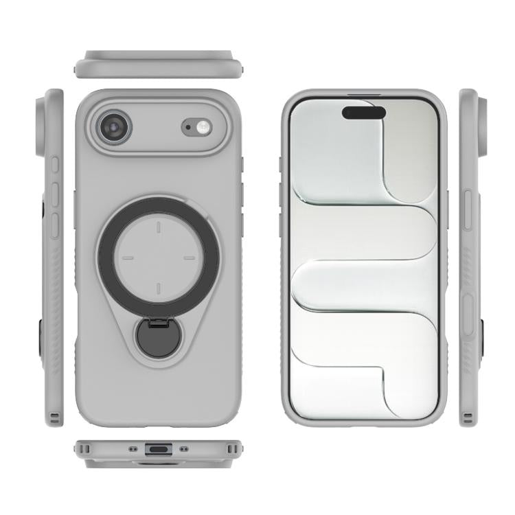 For iPhone Air Ring Shield MagSafe TPU Phone Case with 360 Degree Rotating Holder