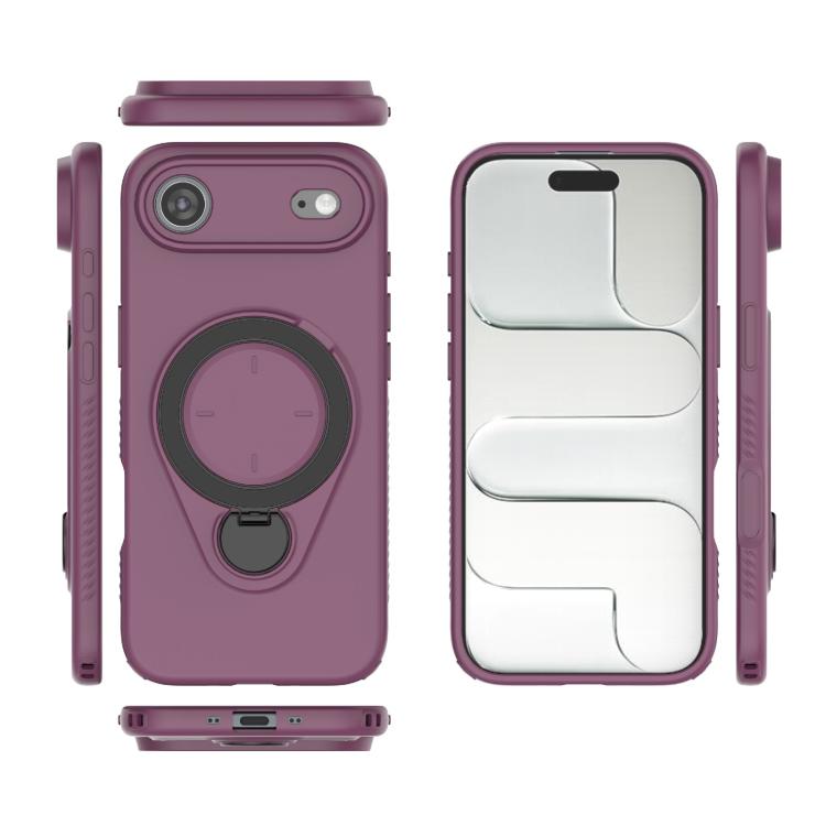 For iPhone Air Ring Shield MagSafe TPU Phone Case with 360 Degree Rotating Holder