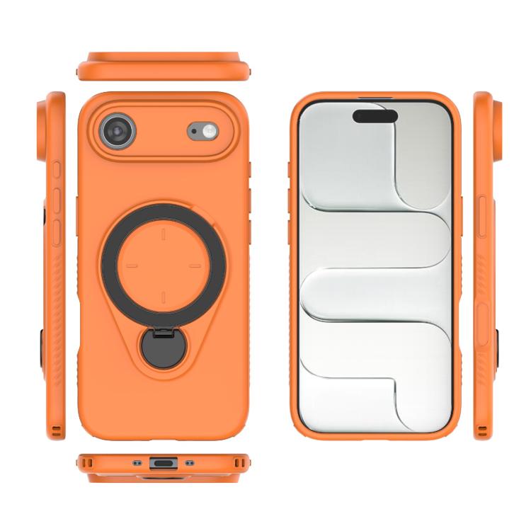 For iPhone Air Ring Shield MagSafe TPU Phone Case with 360 Degree Rotating Holder