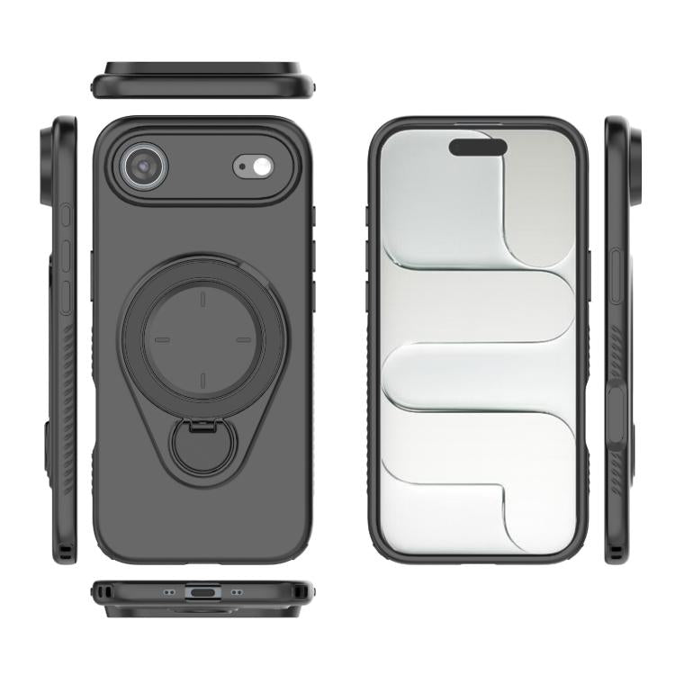 For iPhone Air Ring Shield MagSafe TPU Phone Case with 360 Degree Rotating Holder