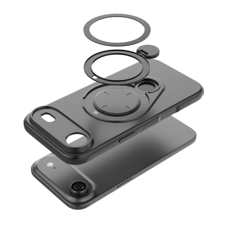 For iPhone Air Ring Shield MagSafe TPU Phone Case with 360 Degree Rotating Holder