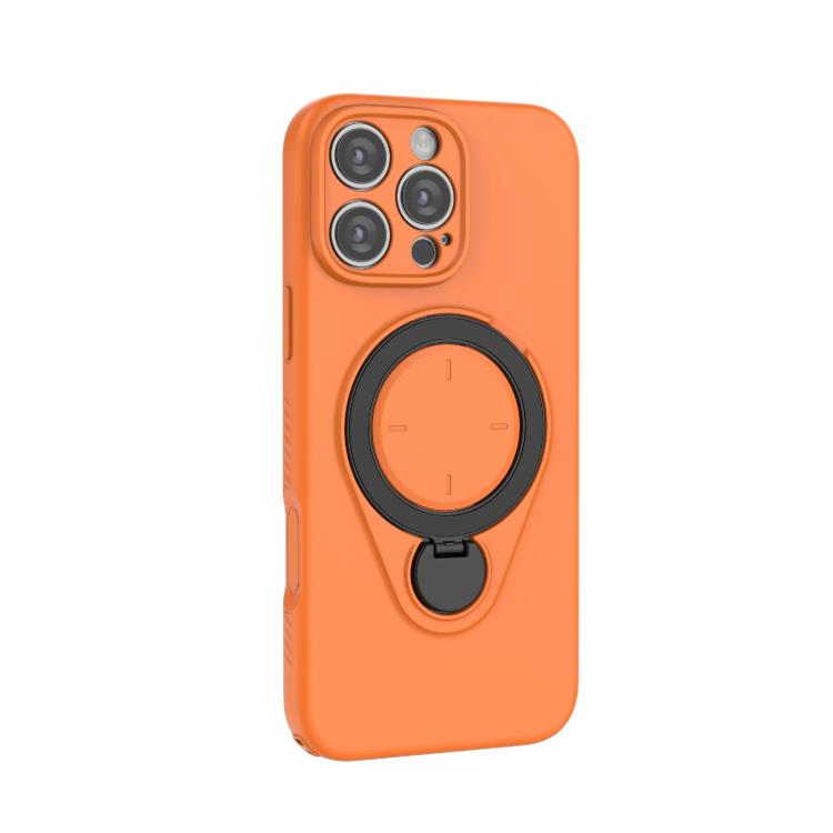 For iPhone 16 Pro Max Ring Shield MagSafe TPU Phone Case with 360 Degree Rotating Holder