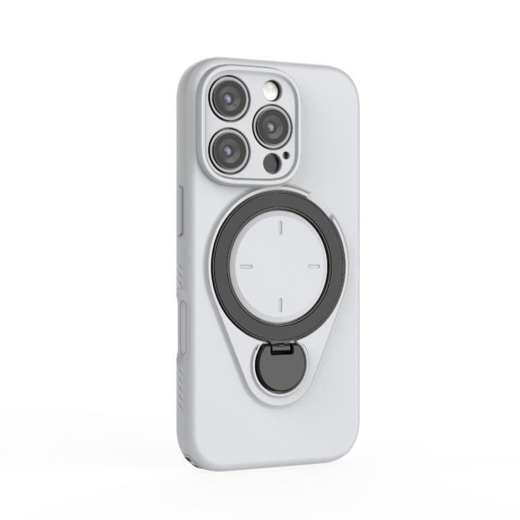 For iPhone 16 Pro Ring Shield MagSafe TPU Phone Case with 360 Degree Rotating Holder