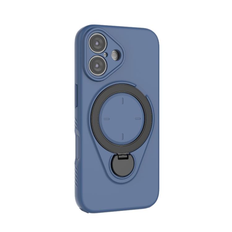 For iPhone 16 Plus Ring Shield MagSafe TPU Phone Case with 360 Degree Rotating Holder