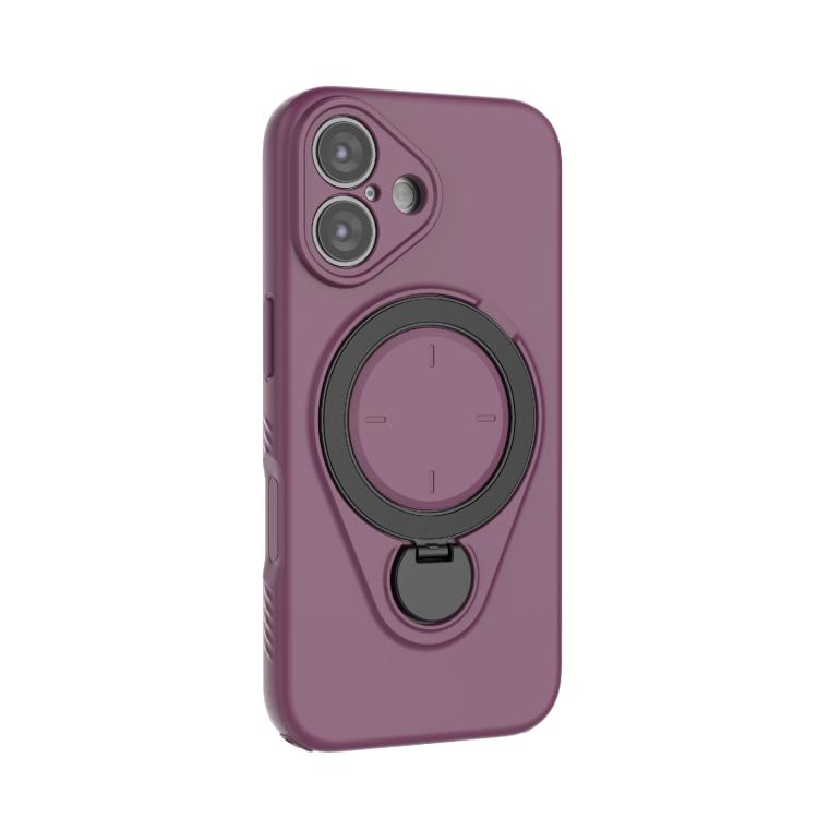 For iPhone 16 Plus Ring Shield MagSafe TPU Phone Case with 360 Degree Rotating Holder