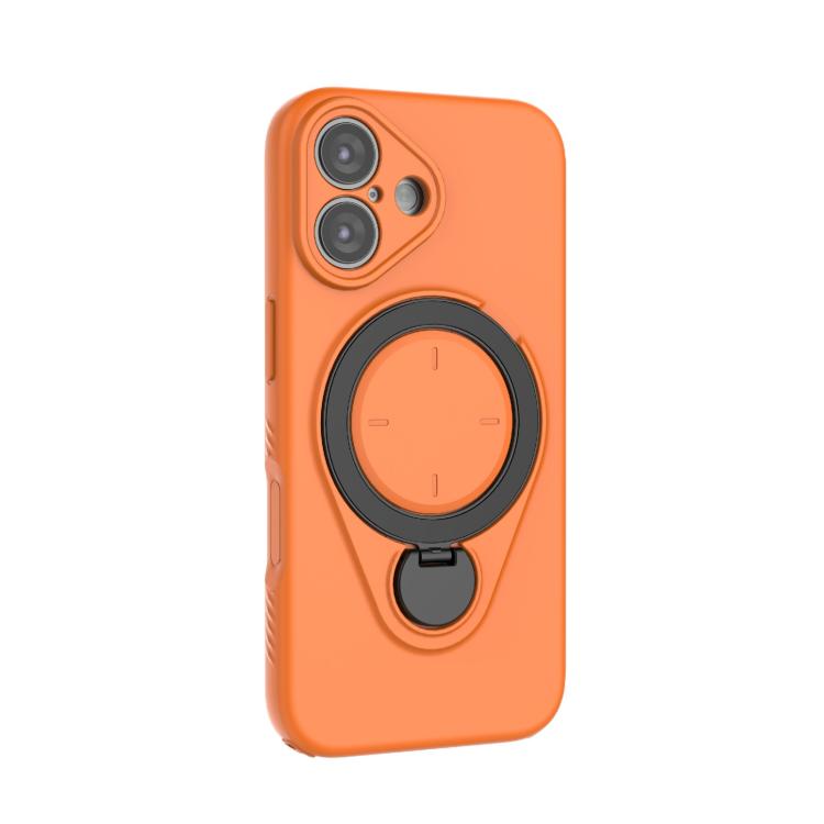 For iPhone 16 Plus Ring Shield MagSafe TPU Phone Case with 360 Degree Rotating Holder