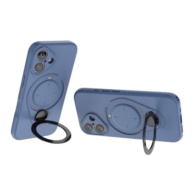 For iPhone 16 Ring Shield MagSafe TPU Phone Case with 360 Degree Rotating Holder