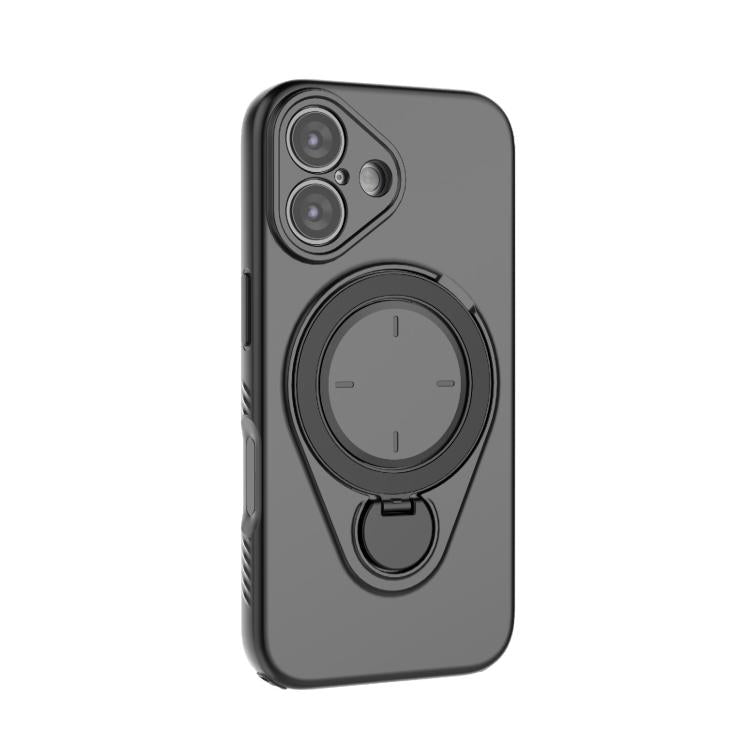 For iPhone 16 Ring Shield MagSafe TPU Phone Case with 360 Degree Rotating Holder