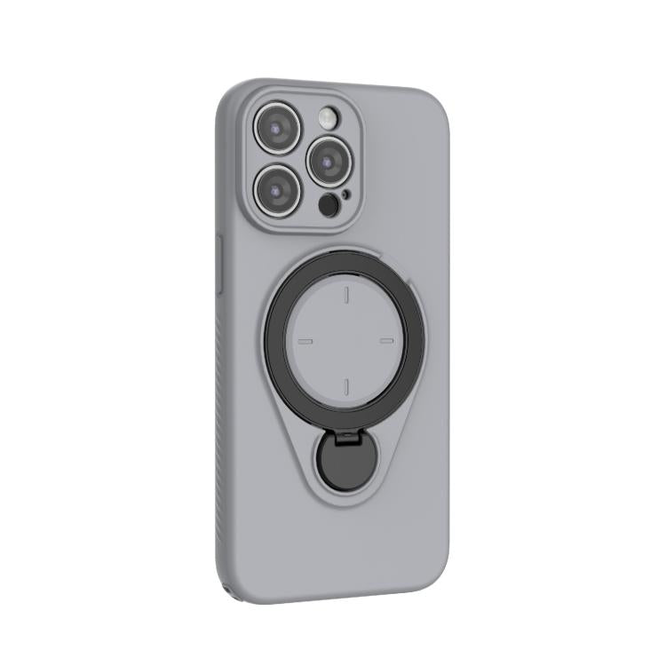 For iPhone 15 Pro Max Ring Shield MagSafe TPU Phone Case with 360 Degree Rotating Holder