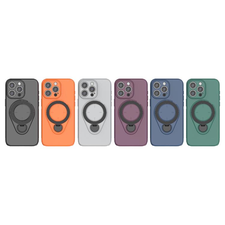 For iPhone 15 Pro Max Ring Shield MagSafe TPU Phone Case with 360 Degree Rotating Holder