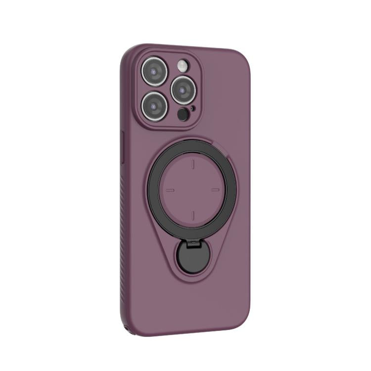 For iPhone 15 Pro Max Ring Shield MagSafe TPU Phone Case with 360 Degree Rotating Holder