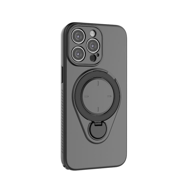For iPhone 15 Pro Max Ring Shield MagSafe TPU Phone Case with 360 Degree Rotating Holder