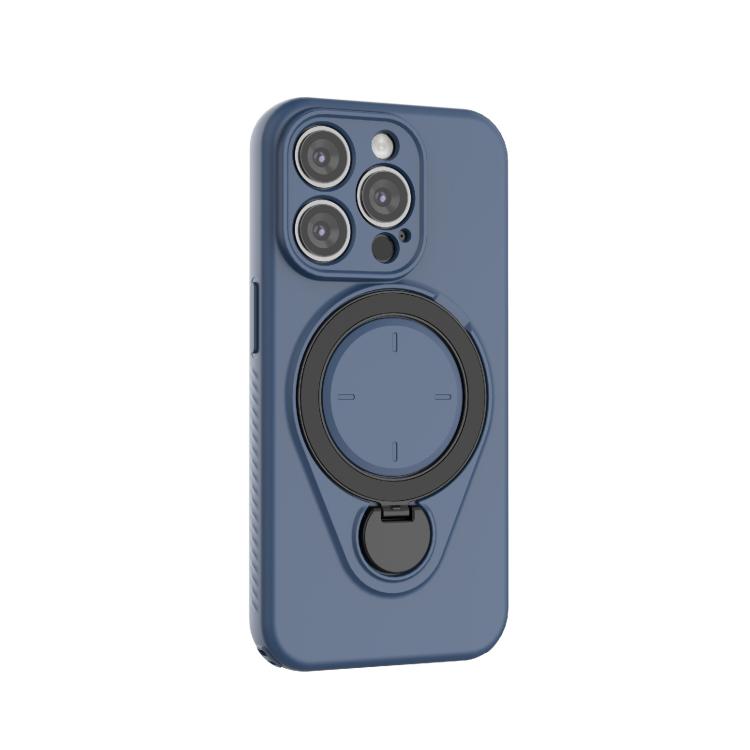 For iPhone 15 Pro Ring Shield MagSafe TPU Phone Case with 360 Degree Rotating Holder