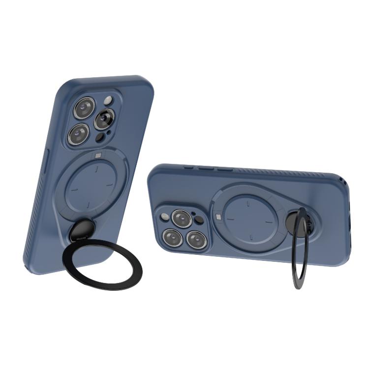 For iPhone 15 Pro Ring Shield MagSafe TPU Phone Case with 360 Degree Rotating Holder