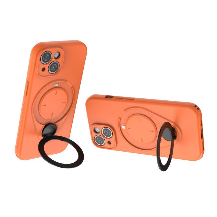 For iPhone 15 Ring Shield MagSafe TPU Phone Case with 360 Degree Rotating Holder