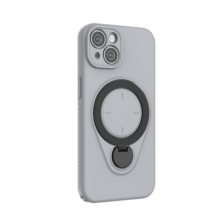 For iPhone 14 / 13 Ring Shield MagSafe TPU Phone Case with 360 Degree Rotating Holder