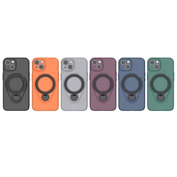 For iPhone 14 / 13 Ring Shield MagSafe TPU Phone Case with 360 Degree Rotating Holder