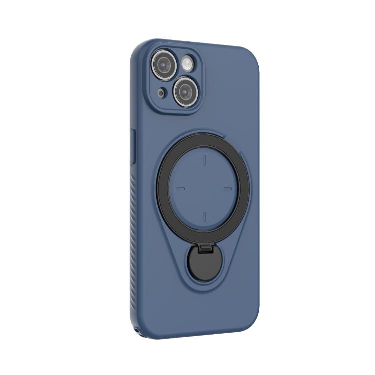 For iPhone 14 / 13 Ring Shield MagSafe TPU Phone Case with 360 Degree Rotating Holder