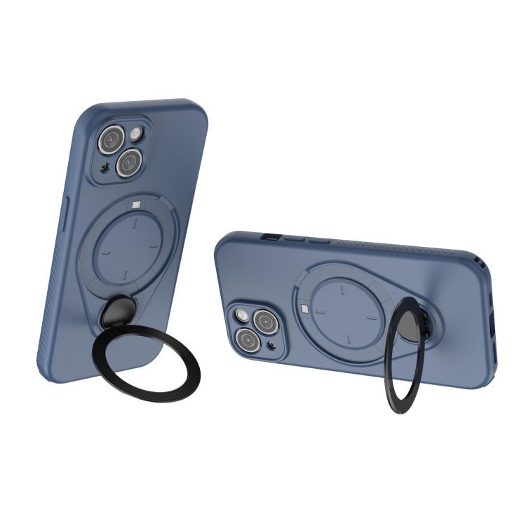 For iPhone 14 / 13 Ring Shield MagSafe TPU Phone Case with 360 Degree Rotating Holder