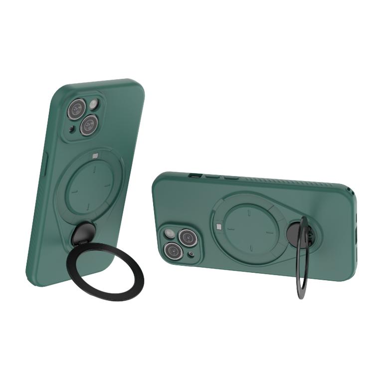 For iPhone 14 / 13 Ring Shield MagSafe TPU Phone Case with 360 Degree Rotating Holder