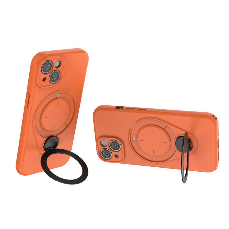 For iPhone 14 / 13 Ring Shield MagSafe TPU Phone Case with 360 Degree Rotating Holder