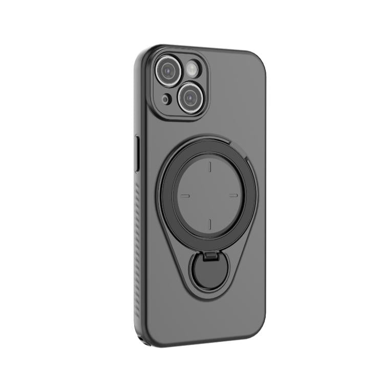 For iPhone 14 / 13 Ring Shield MagSafe TPU Phone Case with 360 Degree Rotating Holder