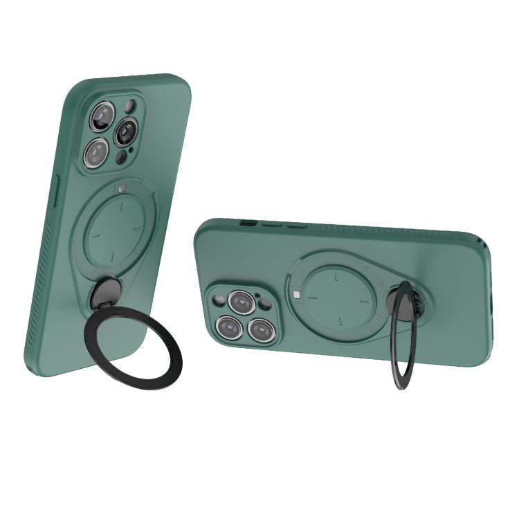 For iPhone 14 Pro Max Ring Shield MagSafe TPU Phone Case with 360 Degree Rotating Holder