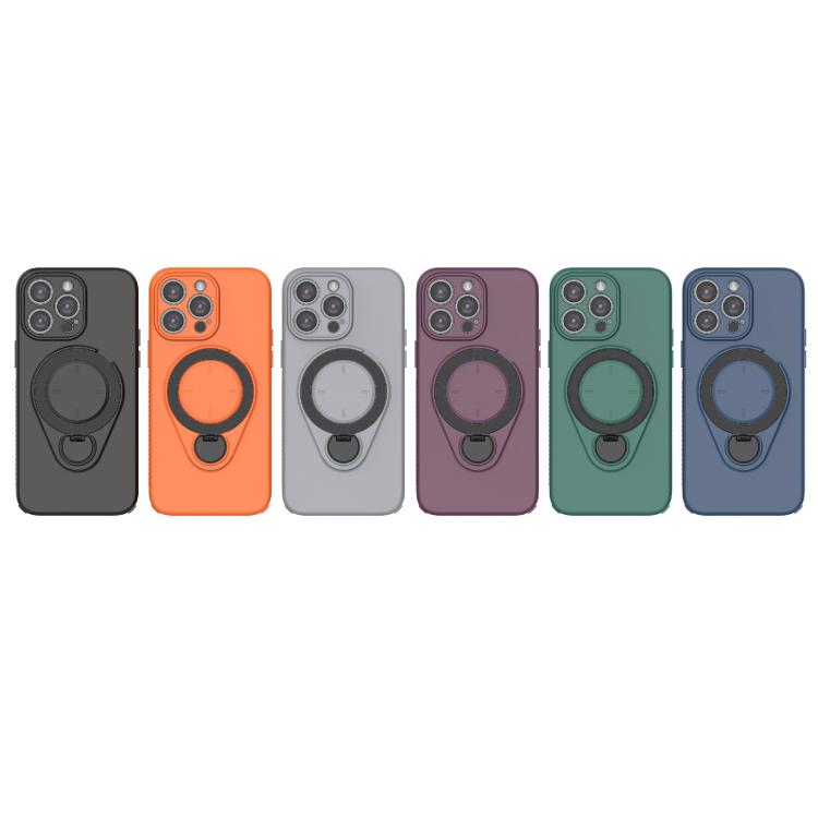 For iPhone 14 Pro Max Ring Shield MagSafe TPU Phone Case with 360 Degree Rotating Holder