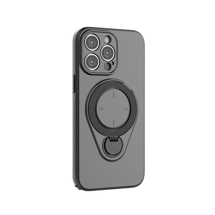 For iPhone 14 Pro Max Ring Shield MagSafe TPU Phone Case with 360 Degree Rotating Holder